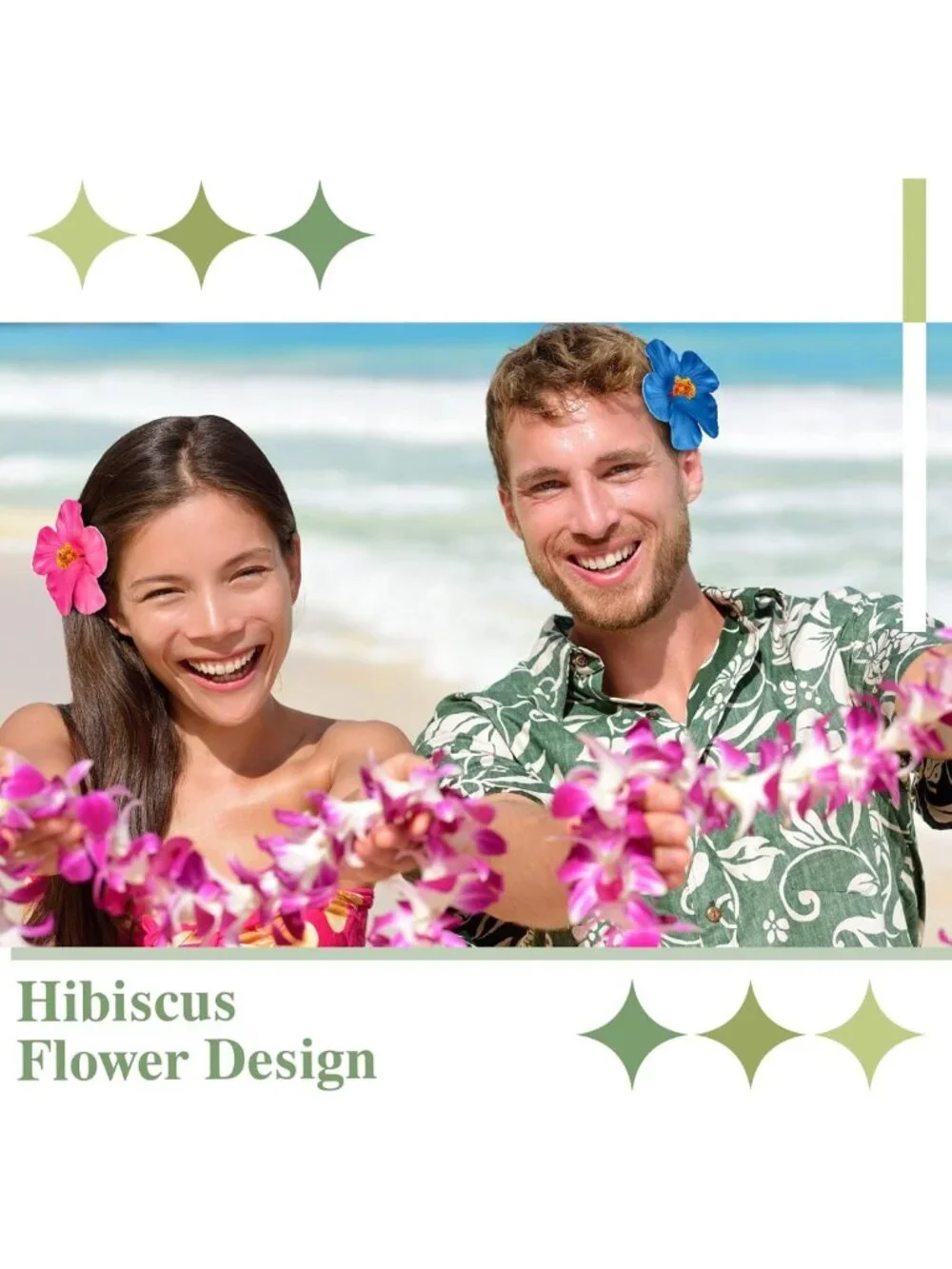 45 Pcs Hibiscus Hair Clips - Colorful Floral Accessories for Weddings & Beach